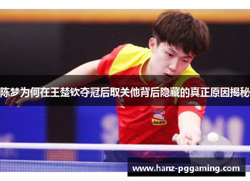 陈梦为何在王楚钦夺冠后取关他背后隐藏的真正原因揭秘